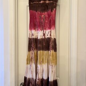 Solitaire Brown and Pink Cotton Garment